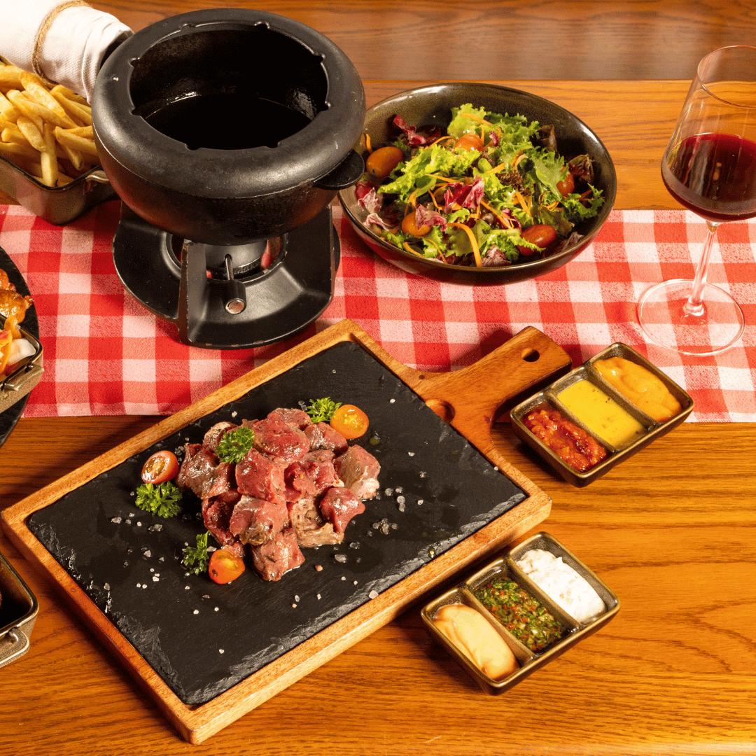 Швейцарское фондю из говядины