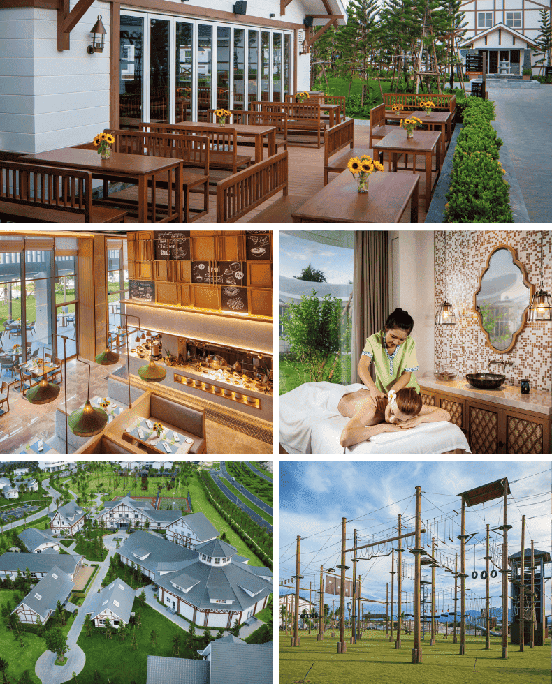 Ăn uống trong khu resort sang trọng Việt Nam