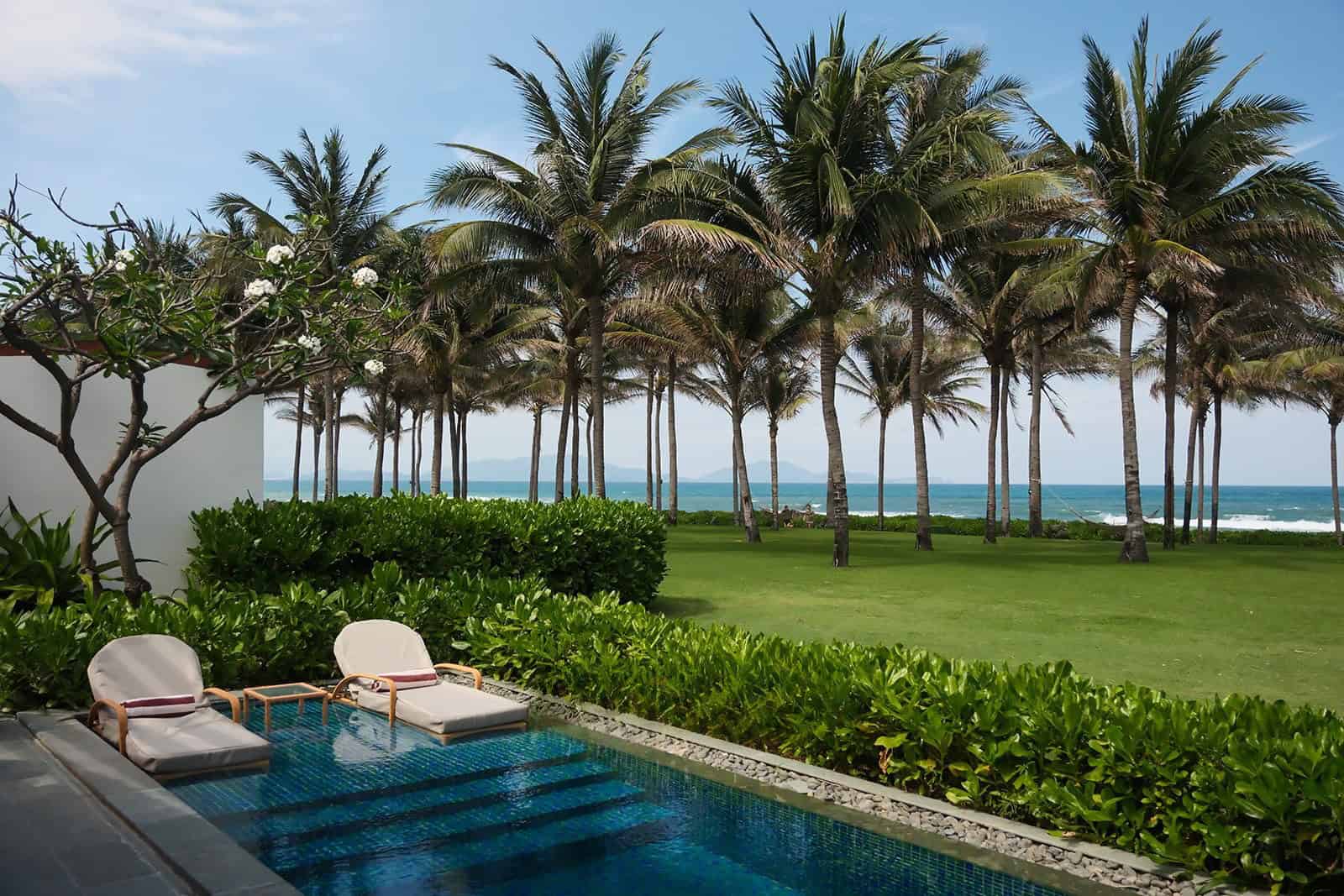 Beachfront pool villas at Mövenpick Resort Cam Ranh