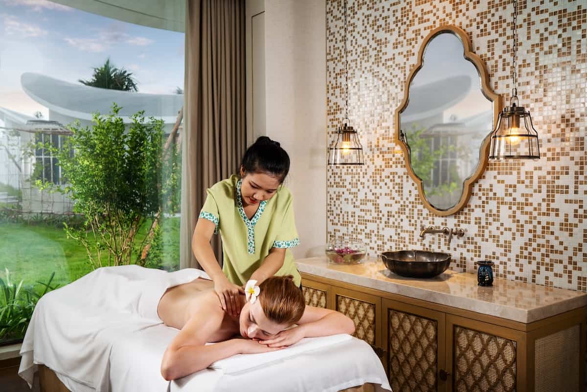 Best Spa in Cam Ranh – Serenity Spa treatment room at Mövenpick Resort